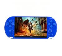 HLF Multi-function Retro Game Console 5.1 inch Handheld Game preloaded 8000 Games for 9 Emulators Game save Portable Mini TV Arcade Video/Music Player kids (Blue)
