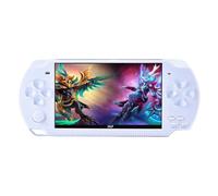 HLF Video Game Console 4.3 inch 8GB Built-in 2000 Retro Classic Games for Multiple Simulators Game can save multiple progress Video/Music/E-Book Portable Console Gift for Boyfriend/children(White)