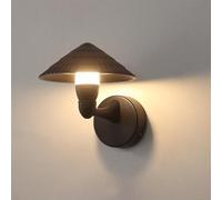 HLFVLITE LED Outdoor Wall Light, Black Aluminum Outside Wall Light, IP54 Waterproof Exterior Wall lamp for Porch, Yard, Garage, Garden, Pathway, 700LM, 3000K Warm White