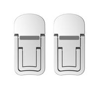 HLGDSWO 2-Pack Mini Laptop Stand, Portable Foldable Zinc Alloy Desktop Riser for 10 to 17 Inch Notebooks(Sliver)