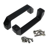 HLGHLG Industrial Pull Handle 120mm for 3030 & 4040 Aluminum Extrusion Aluminum Alloy Handles with M6 M8 Screws and Nuts for CNC Machine, Enclosure, Cabinet, T-Slotted Frames (Black)