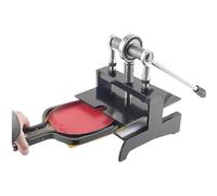 HLGKBY Double Roller Bearing Manual Press Ping-Pang Bat Rubber Edge Cutter, Table Tennis Racket Rubber Cutting Machine, Pasting Device, Leather Die Cutting Machine for Any Ping Pong Bats