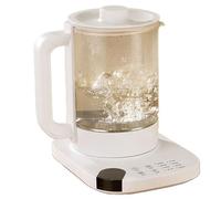 HLGKBY Health Pot, 1.8L Glass Electric Kettle, 800W Tea Maker, Electric Smart Hot Tea Maker Kettle, 11 Range Temperature Warming Function, Suitable for Home and Office