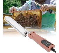 Honey Scraper Cutter Beekeeping Equipment Tools 50-180°CElectric Honey Uncapping Knife with Wood Handle Stainless Steel Blade for Beekeeper, Easy To Use