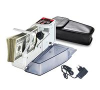 HLGKBY Mini Handheld Money Counting Machine, Portable Bill Cash Money Register Currency Counter Counting Machine, Only Count the Banknote Function, Batch Modes, LED Display, 190X90X50 mm