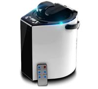 HLGKBY Portable Sauna Steamer, 3.5L Stainless Steel Steam Generator with Remote Control, with Timer and Gear Display, for Body Detox, Home Spa, Inner Stainless Steel