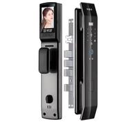 HLGKBY Smart Lock Door Front WiFi Digital Door Lock Smart Door Lock Smart Locks Intelligent Door Locks Biometric Door Lock Code Bluetooth WiFi Fingerprint Password Smart Electronic Door Lock