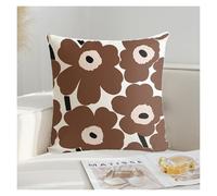 HLHLH 4PCS Floral Cushion Cover Throw Pillow Covers Seat Home Decor Sofa(Brown)