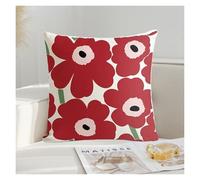HLHLH 4PCS Floral Cushion Cover Throw Pillow Covers Seat Home Decor Sofa(Red)