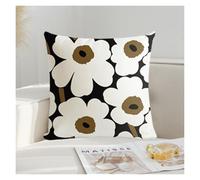 HLHLH 4PCS Floral Cushion Cover Throw Pillow Covers Seat Home Decor Sofa(White)