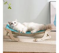 HLHLH Cat Hammock, Solid Wooden Elevated Swing Chair Rocking, Raised Lounging Perch Couch Bed with Sturdy Stand Shaker Indoor Supplies for Small