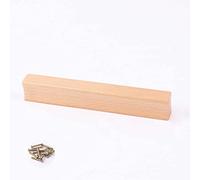 HLHLH Solid Wood Door Handle， 1pcs Handle Cabinet Knobs Wardrobe Closet Wooden Bow Shaped Handles,Furniture Hardware(Total Length 800mm)