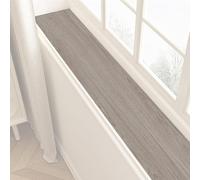 HLHLH Windowsill Protector, Wood Grain Window Sill Mat, Anti Slip and Wear Resistant, Easy to Cut, Prevent Pets from Scratching, to Maintain(Grey,200x20CM/79x8IN)