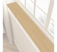 HLHLH Windowsill Protector, Wood Grain Window Sill Mat, Anti Slip and Wear Resistant, Easy to Cut, Prevent Pets from Scratching, to Maintain(Beige,100x15CM/39x6IN)