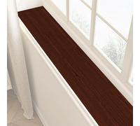 HLHLH Windowsill Protector, Wood Grain Window Sill Mat, Anti Slip and Wear Resistant, Easy to Cut, Prevent Pets from Scratching, to Maintain(Red,100x15CM/39x6IN)