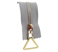 HLHLH Zips,2 pcs 3# Metal Zippers 15-70cm Close-end/Open-end Zippers Garment Bag Repair DIY Accessories,(Gray-Gold,Closed-End-30cm)
