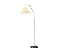 HLHLOP777 Floor Lamp Living Room Vertical Table Lamp Bedroom Floor Iron Base Three Color Changing Light with Lampshade White Standing Corner Lamps