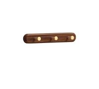 HLHLOP777 Wall Mounted Coat Rack Solid Wood Brass Clothes Hook, Entrance Foyer Hanger, Hat, Wall Mounted, Door Coat Rack Hat Rack with Hooks(Beige,Small)