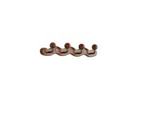 HLHLOP777 Wall Mounted Coat Rack Solid Wood Clothes Hanger, Entrance Foyer, Door, and Hats, Non Perforated Hanging, Wall Mounted Coat Rack Hat Rack with Hooks(Small)