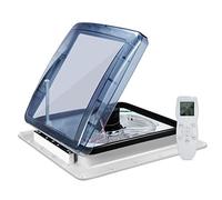 Hlieeosfcn Caravan Roof Vent Fan 12V with Rain Sensor, Roof Vent for Campervan Opening Size 40 * 40cm/15.7 * 15.7",Remote Speeds Reversible