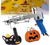 Hlieeosfcn Tufting Gun,Cut Pile Tufting Machine 7-21 mm Rug Maker Carpet Speed Adjustment Gun Rug Maker Carpet Gun for Rug Making, Beginners