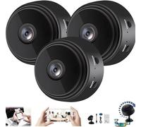 Hliloy Camtrix Security Camera, Camtrix Magnetic Mini Security Camera, Mini 1080p HD Wireless Magnetic Security Camera, Night Vision Motion Detection Security Cam Covert Cameras with App (3PC)