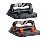 Hliloy Car Phone Holder 360 Degree Rotation, Suitable for Car Navigation in-CA-r Dashboard, Ultra-Strong Suction Cup Phone Mount with Number Plate, One-Handed Operation & Universal, Secure (MIX 2PC)