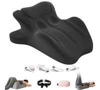 Hliloy Couple Pillow, 27° lift, Perfect Position Instantly,better positioning, enhanced comfort, Wedge Pillow Memory Foam, Provides Waist Support, Recovers After Impact, for All Postures (black)