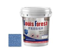 Hliloy Epoxy Colored Sand Floor Paint, 2025 Upgrade Louis Forest Epoxy Floor Paint, 0.5/1KG High Gloss Marble Effect Garage Self-Leveling Coating,Louis Forest Ep-oxy Waterproof Floors P-aint (Blue A)