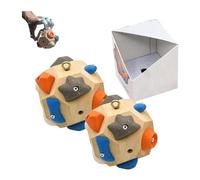 Hliloy Handcrafted Boulder Block - Build Strength and Precision, Boulder Balls 3D Climbing Ball Rock Climbing Training Balls for Take It Out Anytime, Anywhere to Simulate Rock Climbing (2)