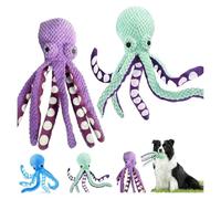 Hliloy Pawforloves Premium Pet Plush Toy,Premium Pet Plush Octopus,Paw for Loves Dog Toy,Squeaky Dog Toys for Large Dogs,Plush Dog Toys with Soft Fabric,Pet Toys for Small,Medium,Large Dogs (MIX 2PC)