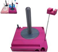 Hliloy Portable Yarn Spool Organizer Box, Crochet Caddy, Multi-Functional Yarn Shaft Spool Box with Phone Stand, Detachable Yarns Spools Rack, for Knitting Lovers (D)