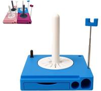 Hliloy Portable Yarn Spool Organizer Box, Crochet Caddy, Multi-Functional Yarn Shaft Spool Box with Phone Stand, Detachable Yarns Spools Rack, for Knitting Lovers (A)