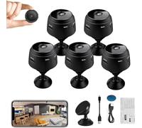 Hliloy Vista Focus Magnetic Mini Security Camera,Vistafocus Security Camera 360 (Black-5pcs)