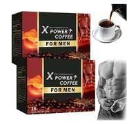 Hliloy X Power Coffee for Men, The Secret to Strong Men, Energy-Boosting X-Power Coffee (2 BOXES)