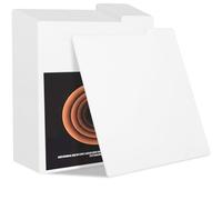 Hlimior 26 Pack Vinyl Record Dividers with Tabs - Heavy Duty Plastic LP Dividers for 12 Inch Vinyl Records - Blank Writable Separators for Organizing Collection by Genre or Alphabet (33 RPM, White)