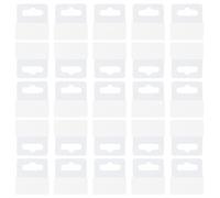 HLIWS 150 Pcs Clear Hanging Tab Hooks Display-3.5×4cm