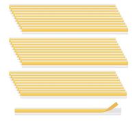 HLIWS 30 pcs 2x30 cm Price Tag Holders,Self-Adhesive Ticket Holder,Clear Self-Adhesive Label Holders,for Shop Office Home(Without Paper)