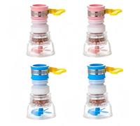 HLIWS 4Pack Water Swivel Faucet, Tap Water Saving Device, 360°Rotatable Plastic Kitchen Faucet Extender for Home Kitchen Bathroom(Pink, Blue)