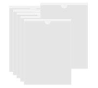 HLIWS A4 Adhesive Vertical Plastic Card Sleeves-6 Pcs Card Plastic Pocket Holder,Waterproof Clear Pockets for Home, Office, School and Travel(Inside Size:21 * 29.7cm)