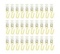 HLIWS Curtains Hooks For Track-40 pcs Curtain inner rail Track Glider Hooks,40 pcs Gold Drapery Hook Pins,for Door and Window Curtain