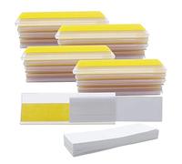 HLIWS Self-Adhesive Ticket Holder,50 pcs 2.5x7.6 cm Price Tag Holders,Clear Self-Adhesive Label Holders,for Shop Office Home(with White Card Inserts)