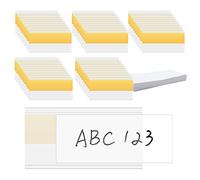 HLIWS Self-Adhesive Ticket Holder,50 pcs 4x8 cm Price Tag Holders,Clear Self-Adhesive Label Holders,for Shop Office Home(with White Card Inserts)