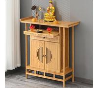 Hlixzoy A,80CM,Meditation Altar Table, Carved Buddhist Altar, Home Cabinet New Chinese Style Incense Table Simple Buddhist Table, Very Suitable for Meditation, Prayer