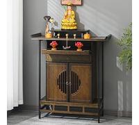 Hlixzoy B,100CM,Meditation Altar Table, Carved Buddhist Altar, Home Cabinet New Chinese Style Incense Table Simple Buddhist Table, Very Suitable for Meditation, Prayer