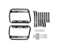 HLJNLVBN Motorcycle Luggage Rack 35L Motorcycle Side Box Universal Aluminum Box Pannier Saddlebags Side Luggage Cases Storage Trunk for BMW Rear Racks(Universal DIY Rack)
