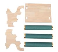 HLKSOUREZ 3 Tier Bracelet Holder, Jewelry Display Stand with Detachable Wooden Tray, Scratch Proof Plush Bracelet Rack for Watch Necklace Bangle, Multi Angle Display for Home Shop Retail Sto (Green)