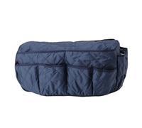 HLKSOUREZ Couch Armrest Storage Bag, Sofa Armrest Organizer with 14 Pockets for TV Remote Control Phone Book, Multifunction Hanging Side Storage Bag for Living Room (Dark Blue)