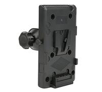 HLKSOUREZ V Mount V Lock Battery Hanging Plate, Professional D TAP Power Supply System, ABS Material with Spiral U Shape Fixing Clip Bracket, Universal D TAP Output for Camera Lamp