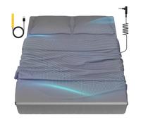 HLLBLL Grounding Bedding Sheet Set, Bed Sheets and Pillowcase Set, 90% Organic Cotton+10% Pure Silver Organic Fitted Grounded Sheet for Improved Sleep, Pain Relief (Gray, King(78.1 * 80.1 * 15inch))